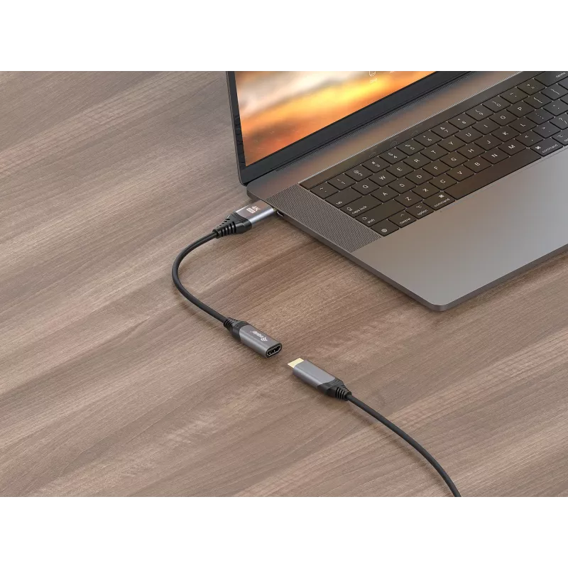 Equip DisplayPort 1.2 uz HDMI adapteris, 4K/60Hz, 0,15 m, DisplayPort, HDMI, vīrišķais, sievišķais, taisns