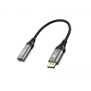 Equip DisplayPort 1.4 uz HDMI adapteris 8K 60Hz 0,15m