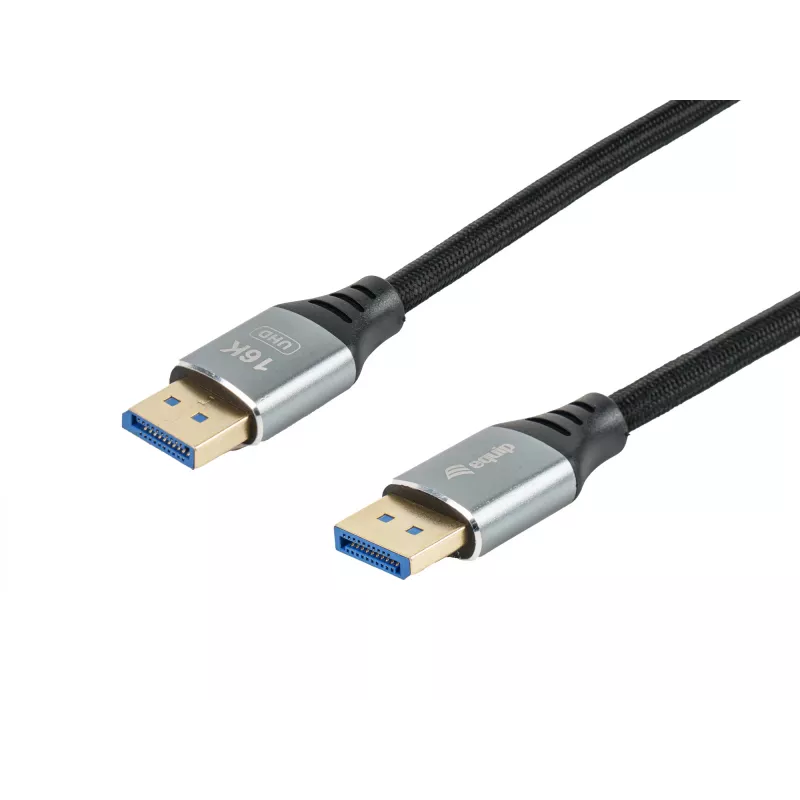 Equip DisplayPort 2.1 Premium kabelis, 3.0m, 16K/60Hz, 54Gbps