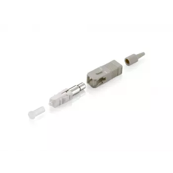 Equip SC savienotājs, daudzmodu, bēšs, SC, Pelēks, Daudzmodu, 8,95 mm, 7,3 mm, 38 mm