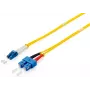 Equip LC / SC optiskās šķiedras ielāpu vads, OS2, 3,0 m