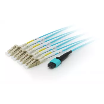 Equip MTP/MTP stumbra optiskās šķiedras savienojuma kabelis, OM4, 5m