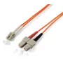 Equip LC/SC 62.5/125μm 1.0m InfiniBand/optiskās šķiedras kabelis 1m SC oranžs