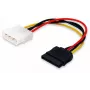 Equip SATA iekšējais strāvas kabelis, Molex (4 kontaktu), SATA 15 kontaktu, 0,15 m, vīrišķais, taisns, taisns