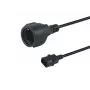 Equip 112106 strāvas vads melns 0,25 m IEC C14 CEE7/3