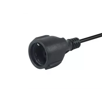 Equip 112106 strāvas vads melns 0,25 m IEC C14 CEE7/3