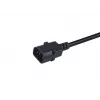Equip 112106 strāvas vads melns 0,25 m IEC C14 CEE7/3
