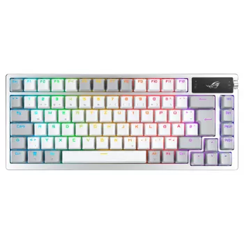 ASUS ROG Azoth White tastatūra Gaming USB + RF bezvadu + Bluetooth QWERTZ Vācu