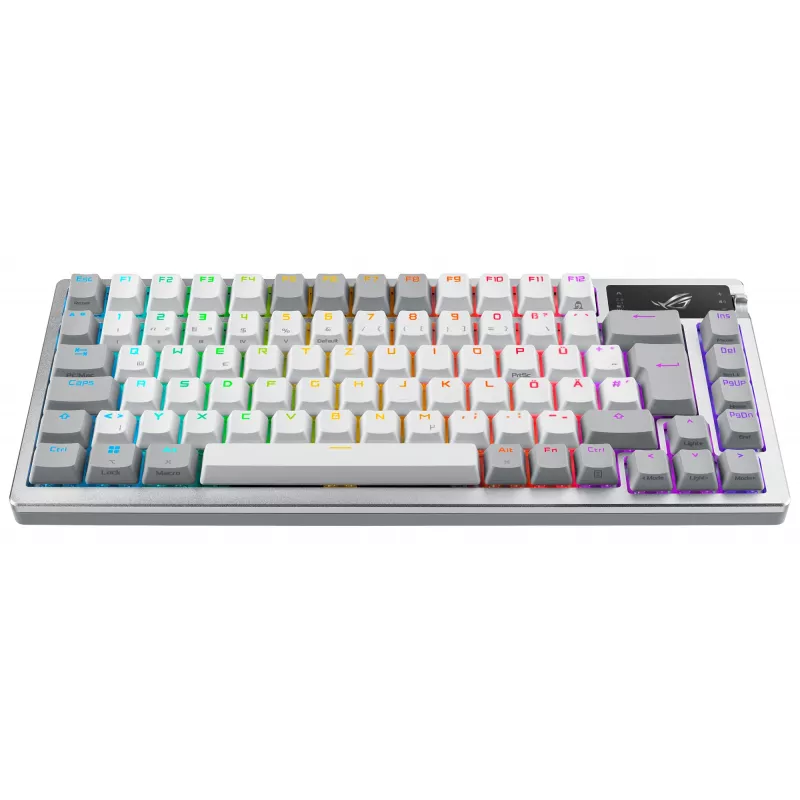 ASUS ROG Azoth White tastatūra Gaming USB + RF bezvadu + Bluetooth QWERTZ Vācu