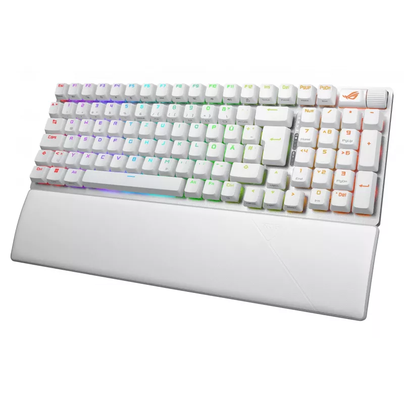ASUS ROG Strix Scope II 96 Wireless klaviatūra Spēlēm USB + RF bezvadu + Bluetooth QWERTZ vācu balta