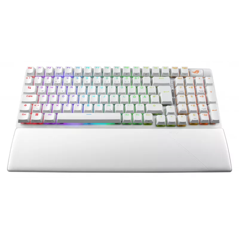 ASUS ROG Strix Scope II 96 Wireless klaviatūra Spēlēm USB + RF bezvadu + Bluetooth QWERTZ vācu balta