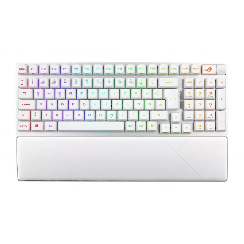 ASUS ROG Strix Scope II 96 RX Wireless tastatūra Spēļu USB + RF bezvadu + Bluetooth Balta