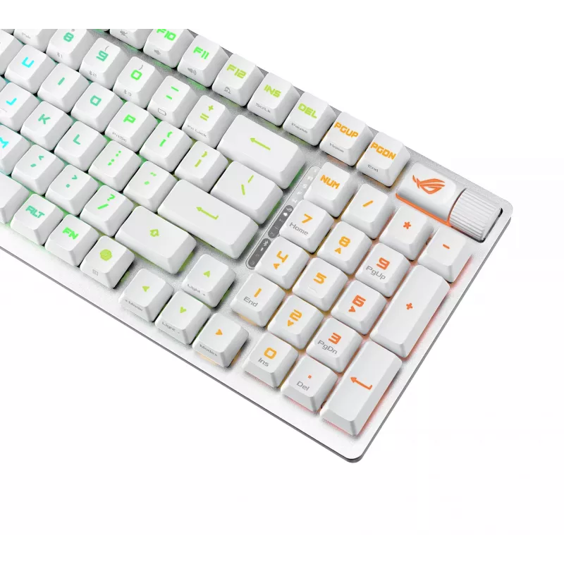 ASUS ROG Strix Scope II 96 RX Wireless tastatūra Spēļu USB + RF bezvadu + Bluetooth Balta