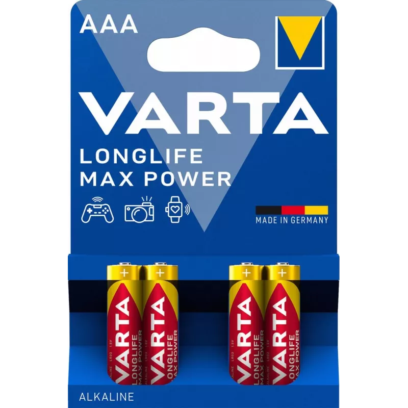 VARTA akumulators Longlife Max Power Micro AAA LR03 1x4
