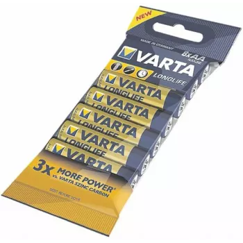 VARTA Battery Longlife Aa Lr 6 Bulk Pack 1x8