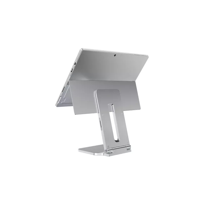 Kensington paaugstinātais statīvs Surface, platīna, alumīnijs, gumija, termoplastiskais poliuretāns (TPU), cinks, 126.4 mm, 139.3 mm, 193 mm, 612 g