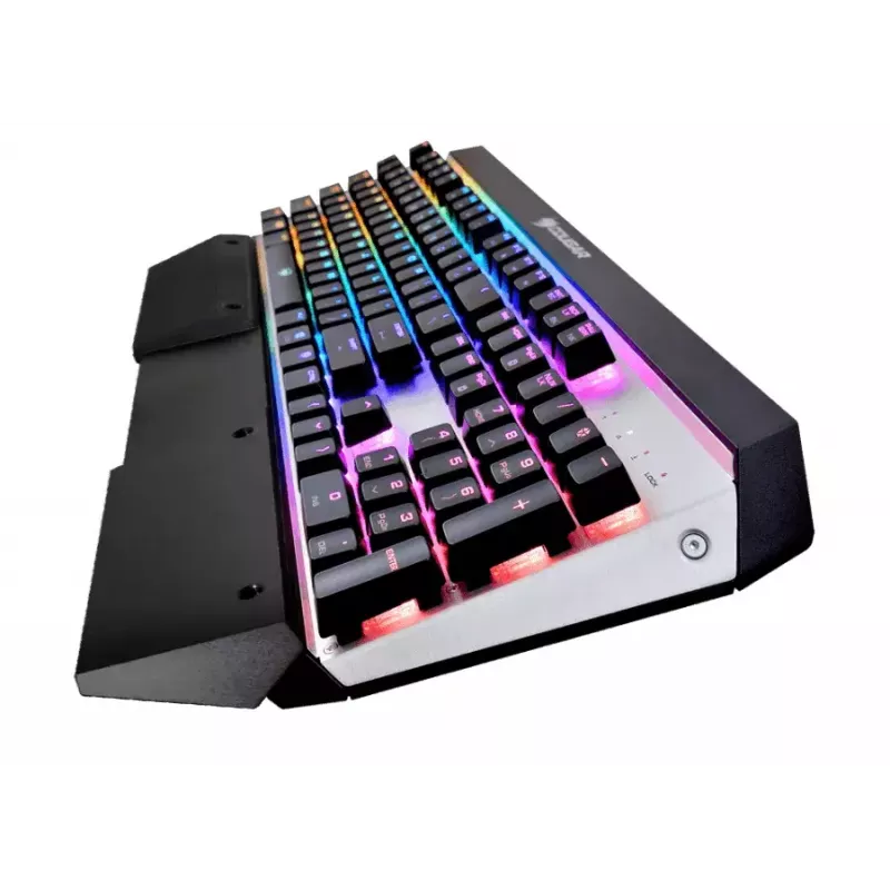 COUGAR CGR-WM1MB-ATR tastatūra Spēļu USB QWERTY Angļu Alumīnijs, Melna