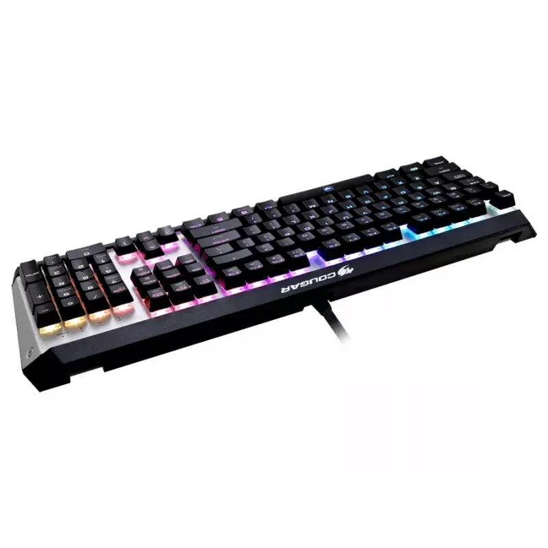 COUGAR CGR-WM1MB-ATR tastatūra Spēļu USB QWERTY Angļu Alumīnijs, Melna