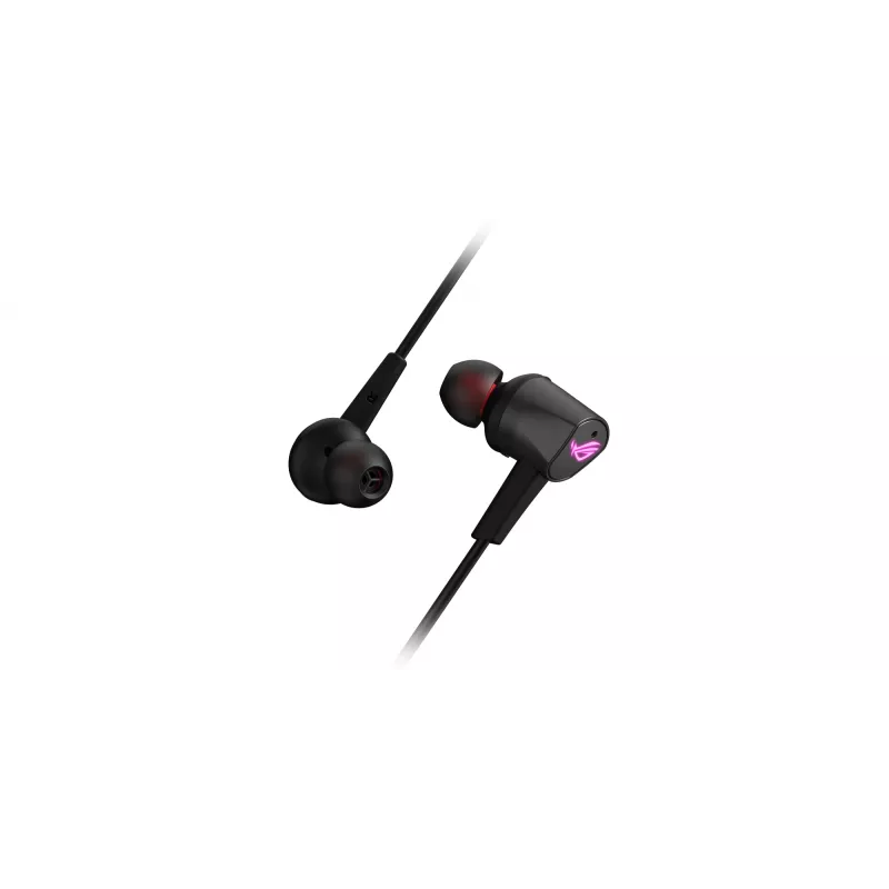 ASUS ROG CETRA II austiņas, vadu, ievietojamas, spēļu, USB Type-C, melnas