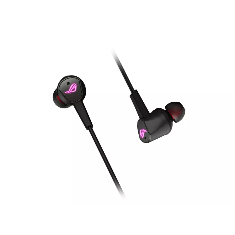 ASUS ROG CETRA II austiņas, vadu, ievietojamas, spēļu, USB Type-C, melnas