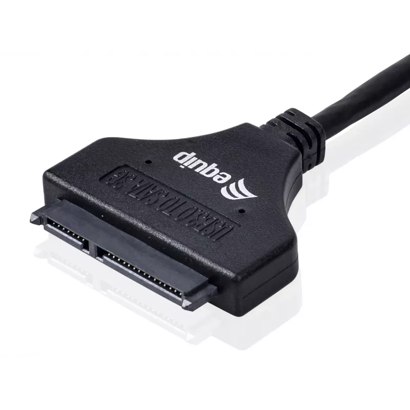 Equip USB 3.0 uz SATA adapteris, melns, 5 Gbit/s, CE, 50 mm, 9,5 mm, 550 mm