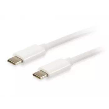 Equip Platinum USB Type C kabelis, 2 m, USB C, USB C, USB 3.2 Gen 2 (3.1 Gen 2), 10 Gbit/s, Balts