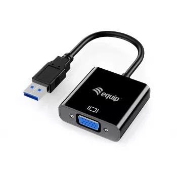 Equip USB 3.0 uz VGA adapteris, 3.2 Gen 1 (3.1 Gen 1), USB Type-A, VGA (D-Sub) izeja, 1920 x 1080 pikseļi