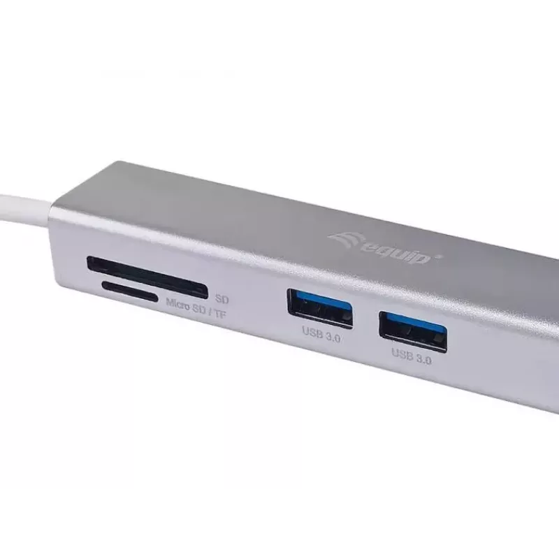 Equip USB-C 5-in-1 daudzfunkcionālais adapteris