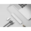 Equip USB-C uz 3 portu USB 3.0 centrmezgls ar Gigabit adapteri, USB 3.2 Gen 1 (3.1 Gen 1) Type-C, Sudraba, USB 3.2 Gen 1 (3.1 Gen 1) Type-A, WLAN, Alumīnijs, 22 mm, 15 mm