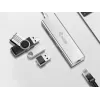 Equip USB-C uz 3 portu USB 3.0 centrmezgls ar Gigabit adapteri, USB 3.2 Gen 1 (3.1 Gen 1) Type-C, Sudraba, USB 3.2 Gen 1 (3.1 Gen 1) Type-A, WLAN, Alumīnijs, 22 mm, 15 mm