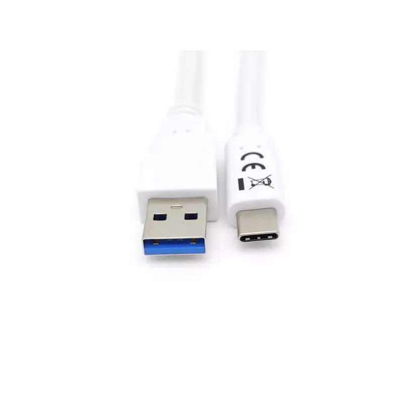 Equip USB 3.2 Gen 1 Type-C uz A kabelis, M/M, 1 m, 1 m, USB A, USB C, USB 3.2 Gen 1 (3.1 Gen 1), 5 Gbit/s, Balta