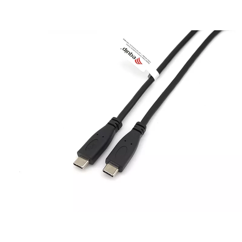 Equip USB 2.0 Type-C to C, M/M, 2.0 m, 2 m, USB C, USB C, USB 2.0, 0.48 Gbit/s, Melns