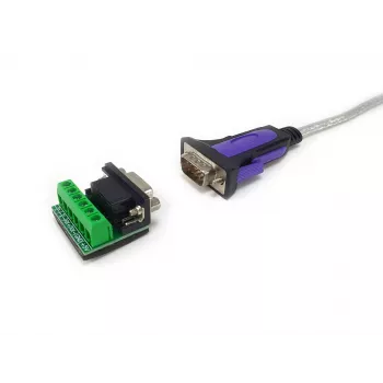 Equip USB-A uz seriālo RS-422/485 DB9 adaptera kabelis, pelēks, 1,5 m, USB Type-A, DB-9, vīrišķais, vīrišķais