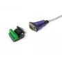 Equip USB-A uz seriālo RS-422/485 DB9 adaptera kabelis, pelēks, 1,5 m, USB Type-A, DB-9, vīrišķais, vīrišķais