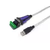 Equip USB-A uz seriālo RS-422/485 DB9 adaptera kabelis, pelēks, 1,5 m, USB Type-A, DB-9, vīrišķais, vīrišķais