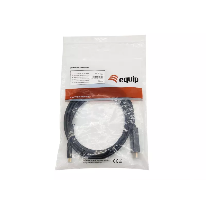 Equip USB-C uz HDMI kabelis, M/M, 3,0 m, 4K/30 Hz