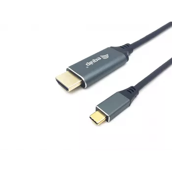 Equip USB-C uz HDMI kabelis, M/M, 1,0 m, 4K/60Hz