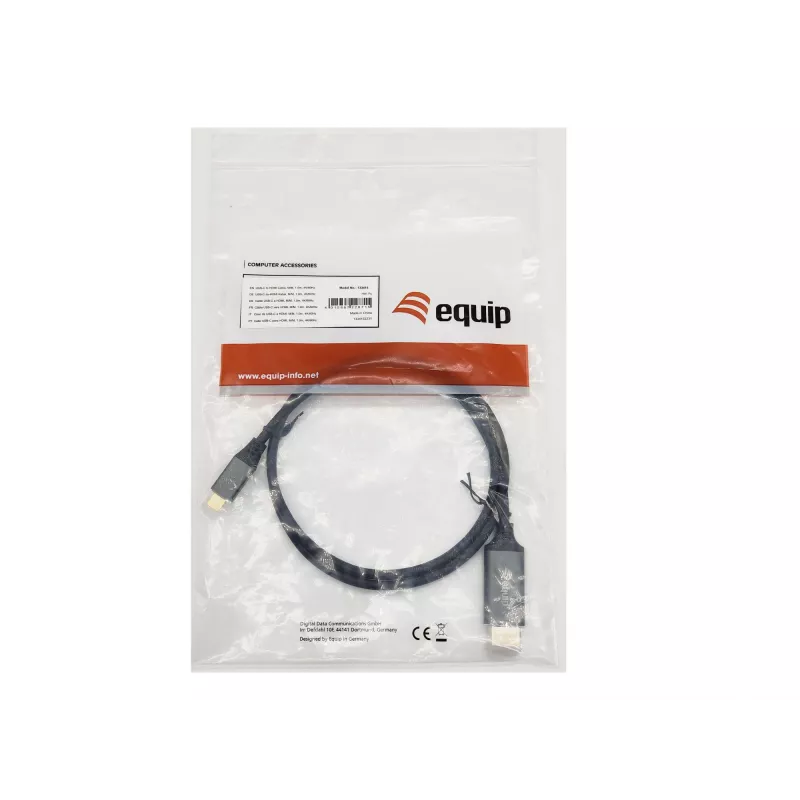 Equip USB-C uz HDMI kabelis, M/M, 1,0 m, 4K/60Hz