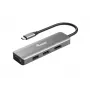 Equip USB-C uz HDMI/DisplayPort/VGA/USB adapteris, USB Type-C, HDMI izeja, DisplayPort izeja, VGA (D-Sub) izeja, 3840 x 2160 pikseļi
