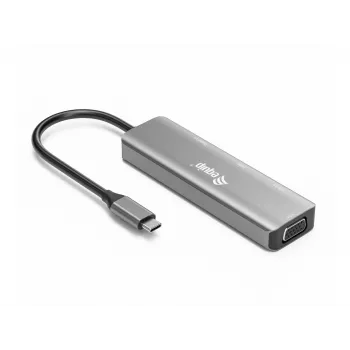 Equip USB-C uz HDMI/DisplayPort/VGA/USB adapteris, USB Type-C, HDMI izeja, DisplayPort izeja, VGA (D-Sub) izeja, 3840 x 2160 pikseļi