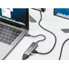 Equip USB-C uz HDMI/DisplayPort/VGA/USB adapteris, USB Type-C, HDMI izeja, DisplayPort izeja, VGA (D-Sub) izeja, 3840 x 2160 pikseļi