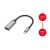 Equip USB-C–HDMI 2.0 adapteris, 4K/60Hz, 0,15 m, USB Type-C, HDMI, vīrišķais, sievišķais, taisns