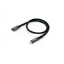 Equip USB 3.2 Gen 2 C uz C pagarinātāja kabelis, V/S, 0.5 m, 4K/60Hz, 10Gbps