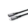 Equip USB 3.2 Gen 2 C uz C pagarinātāja kabelis, M/F, 1,0 m, 4K/60Hz, 10Gbps