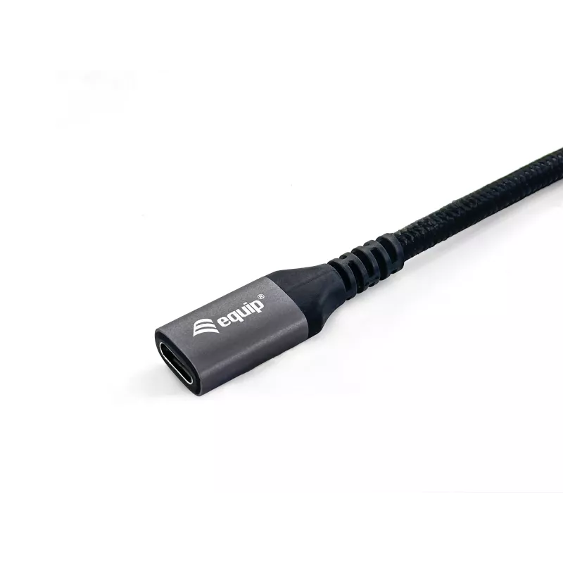 Equip USB 3.2 Gen 2 C uz C pagarinātāja kabelis, M/F, 1,0 m, 4K/60Hz, 10Gbps