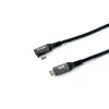 Equip USB 2.0 C to C 90° leņķa kabelis, M/M, 1,0 m, 100 W ar Emark mikroshēmojumu