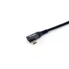 Equip USB 2.0 C–C 90° leņķa kabelis, V/V, 3,0 m, 100 W ar Emark mikroshēmu