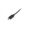 Equip USB 2.0 C to C 90° leņķa spirālvads M/M 1 m Melns