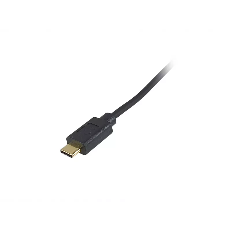 Equip USB 2.0 C to C 90° leņķa spirālvads M/M 1 m Melns
