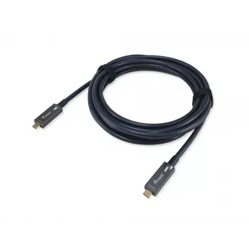 Equip USB-C to C Active Optical kabelis, M/M, 5,0 m, PD 60 W, 4K/60 Hz, 10 Gbps, Video+Data+PD